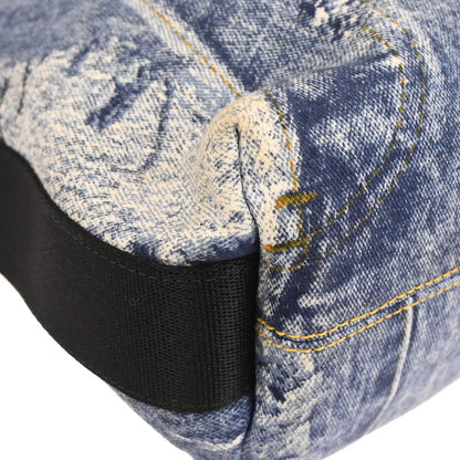 Christian Dior Blue Canvas Denim Print Shoulder Bag