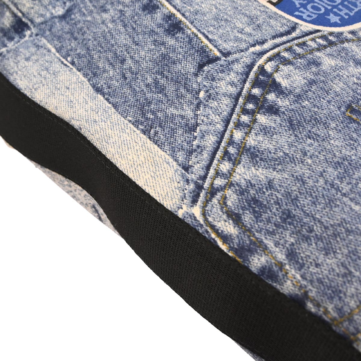 Christian Dior Blue Canvas Denim Print Shoulder Bag