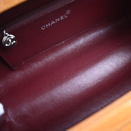 Chanel Brown Black Wood Vanity Handbag Box