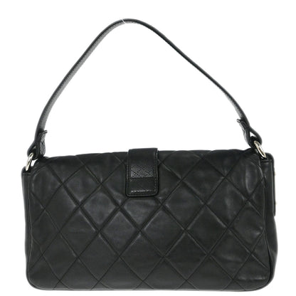 Chanel Black Lambskin Door Latch Handbag