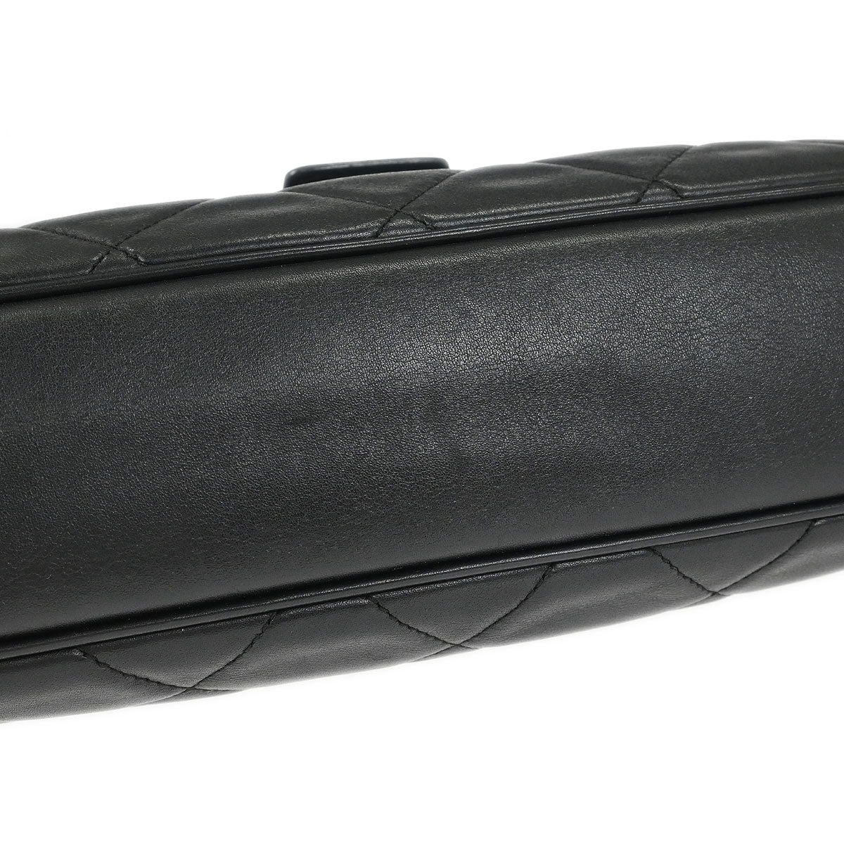 Chanel Black Lambskin Door Latch Handbag