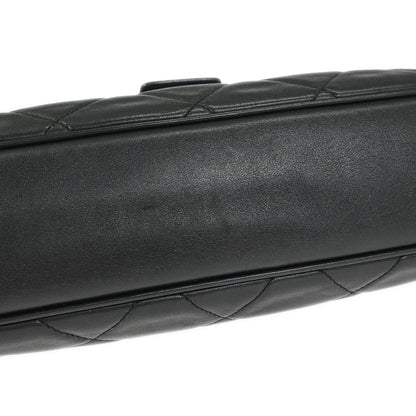 Chanel Black Lambskin Door Latch Handbag