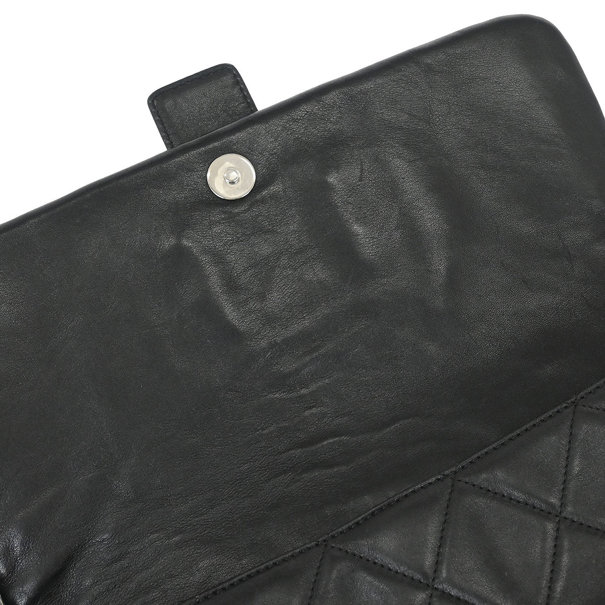 Chanel Black Lambskin Door Latch Handbag