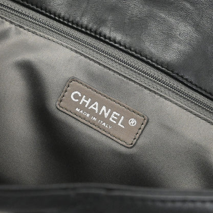 Chanel Black Lambskin Door Latch Handbag