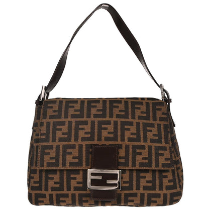 Fendi Brown Zucca Mamma Baguette Handbag