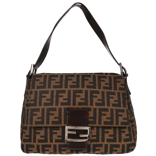 Fendi Brown Zucca Mamma Baguette Handbag