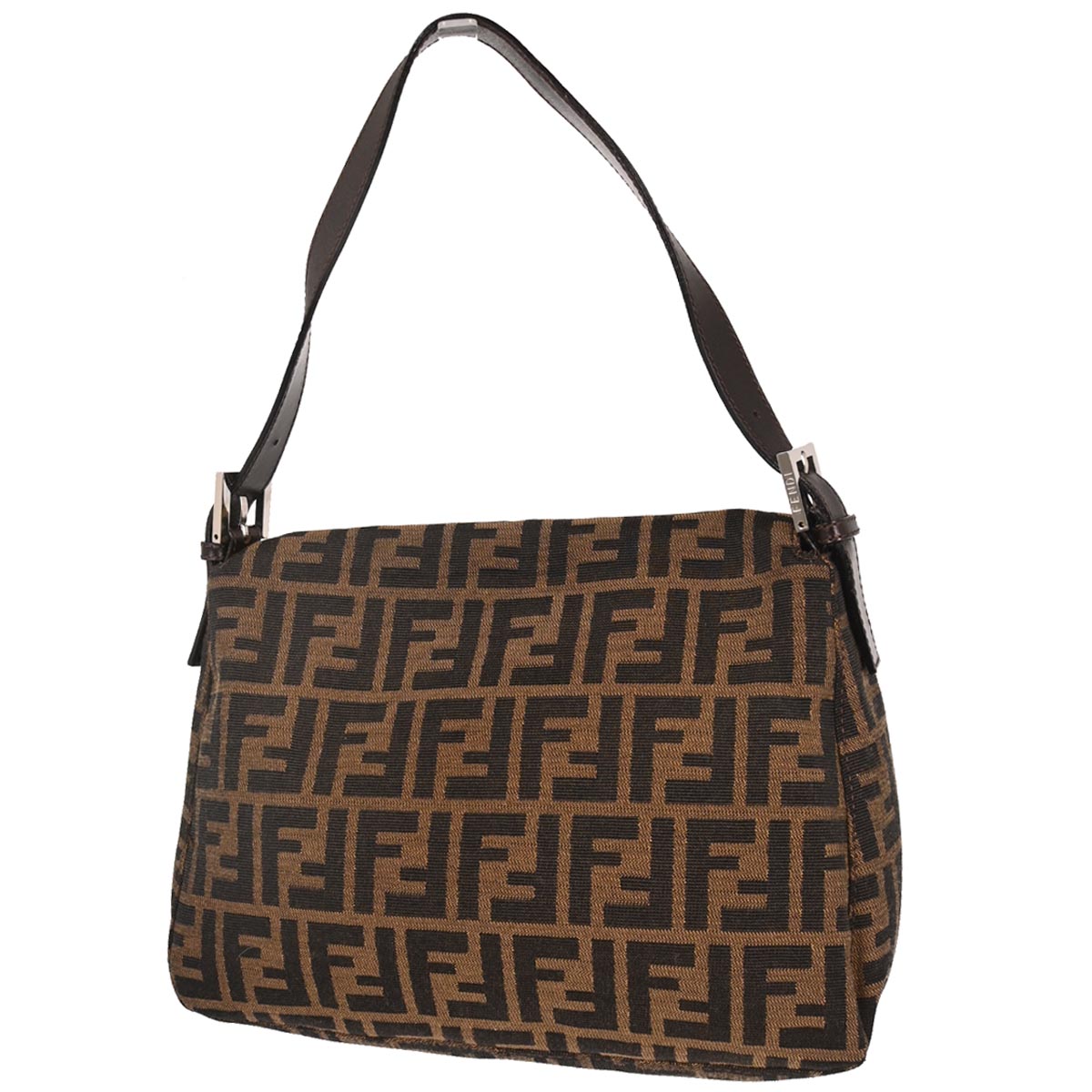 Fendi Brown Zucca Mamma Baguette Handbag