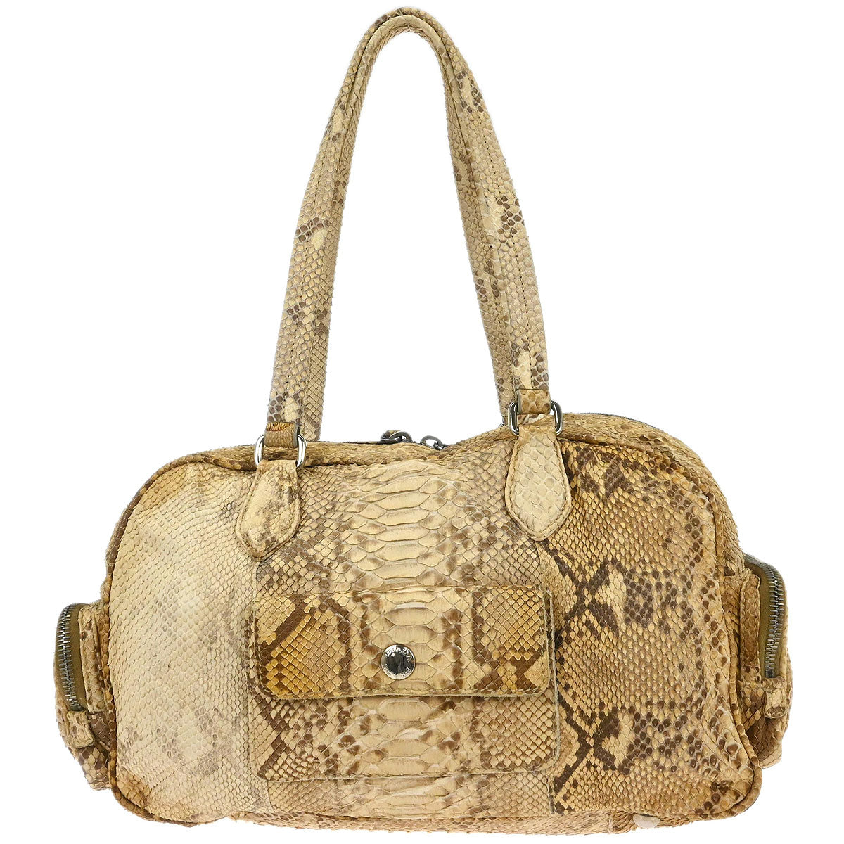 Prada * Beige Python Handbag