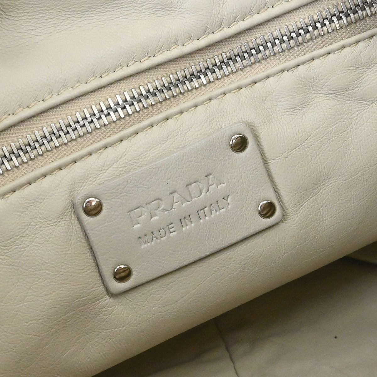 Prada * Beige Python Handbag