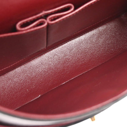 Chanel 1994-1996 Black Lambskin Medium Classic Double Flap Shoulder Bag