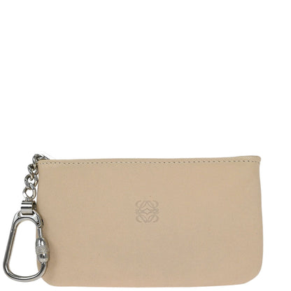 Loewe Beige Leather Coin Purse Wallet
