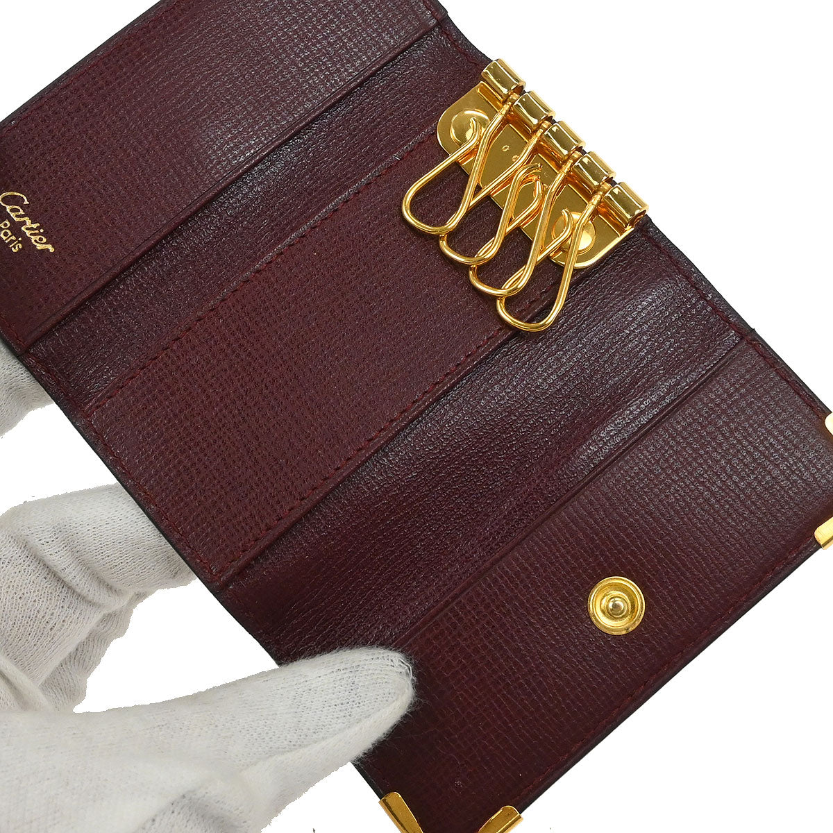 Cartier Bordeaux Must de Cartier Key Case Small Good