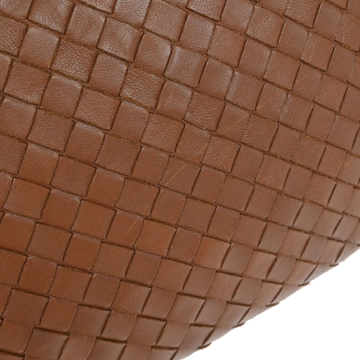 Bottega Veneta Brown Lambskin Intrecciato Hobo Handbag