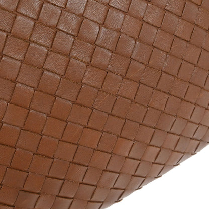 Bottega Veneta Brown Lambskin Intrecciato Hobo Handbag