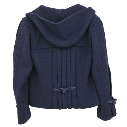 Chanel 2006 Hoodie Duffel Coat Navy #36