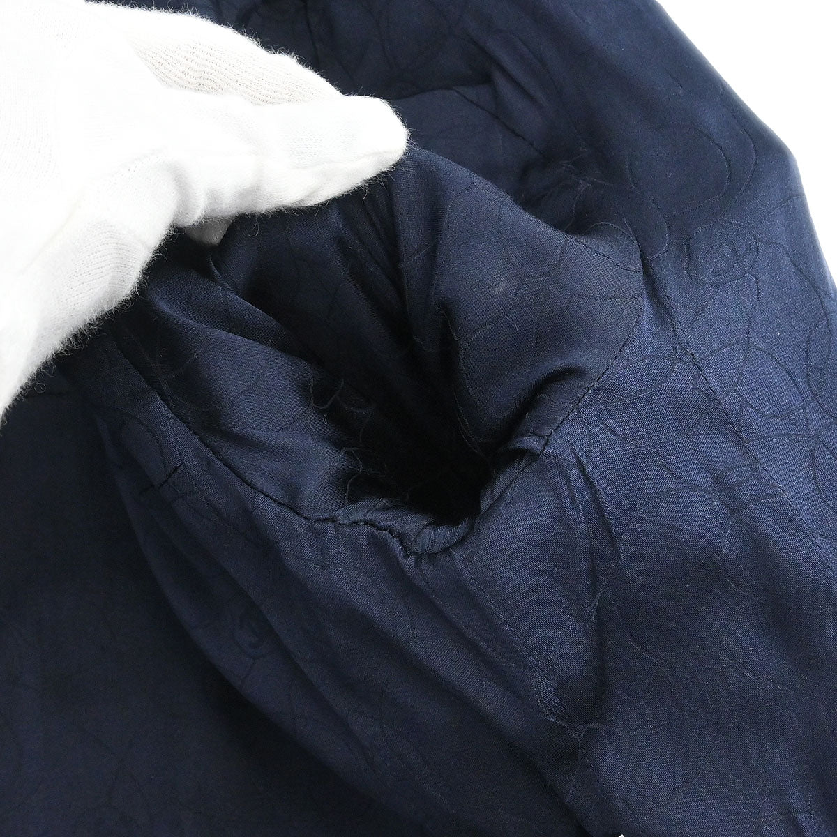 Chanel 2006 Hoodie Duffel Coat Navy #36