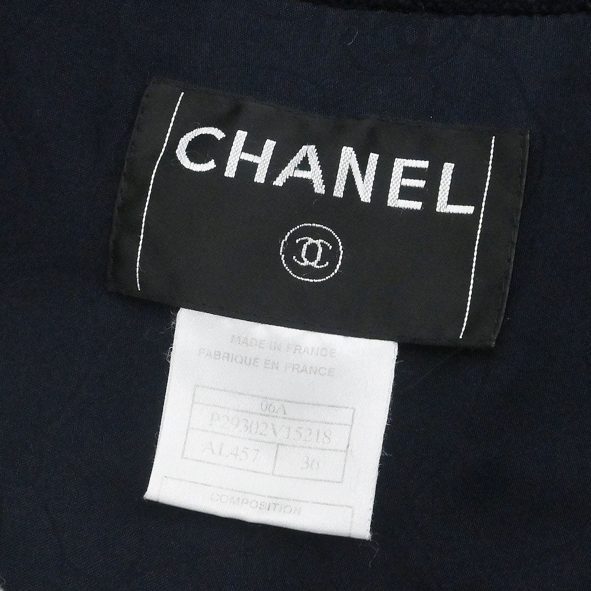 Chanel 2006 Hoodie Duffel Coat Navy #36