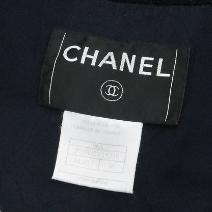 Chanel 2006 Hoodie Duffel Coat Navy #36