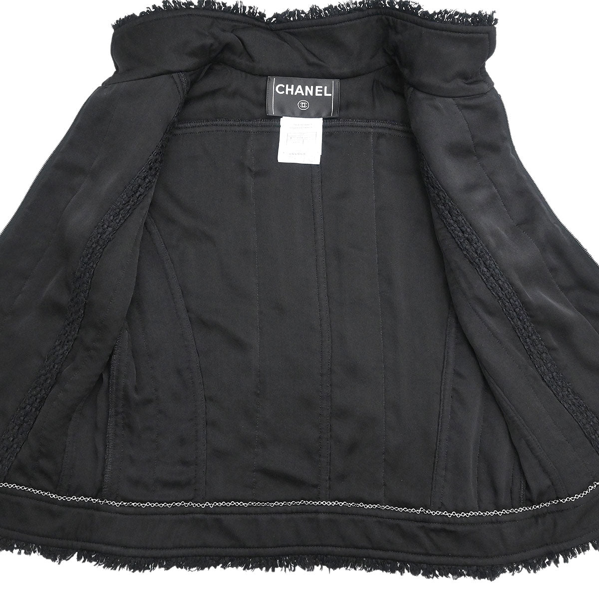 Chanel 2006 Ensemble Jacket Sleeveless Top Black #38