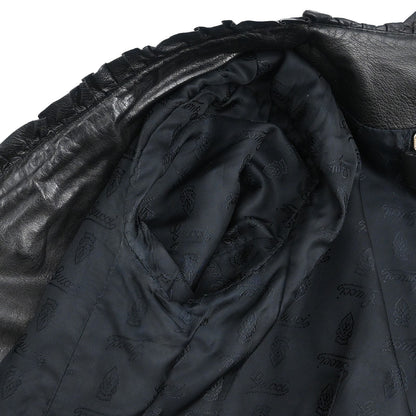 Gucci Zip Up Collarless Jacket Black #38