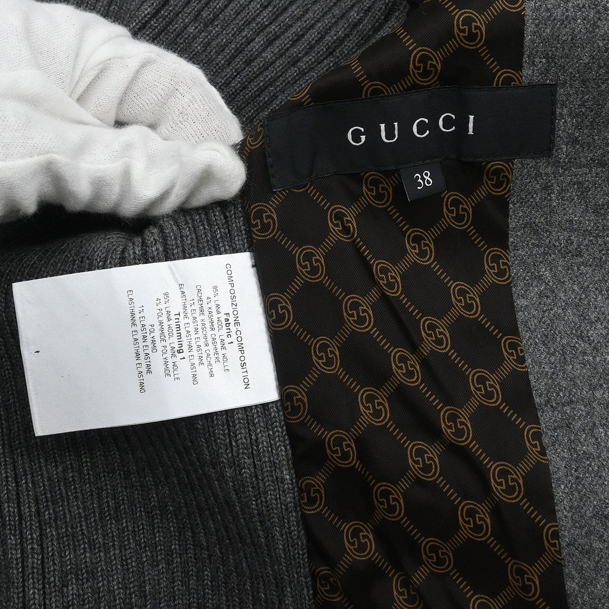 Gucci 2010 Single Breasted Jacket Gray #38