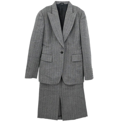 Gucci 2000 Setup Suit Jacket Skirt Gray #42