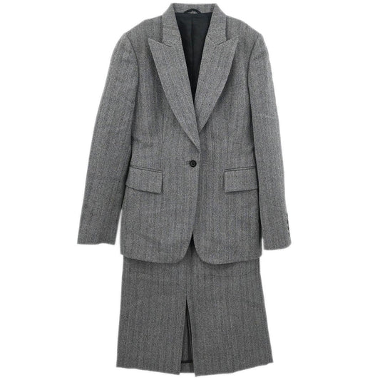 Gucci 2000 Setup Suit Jacket Skirt Gray #42