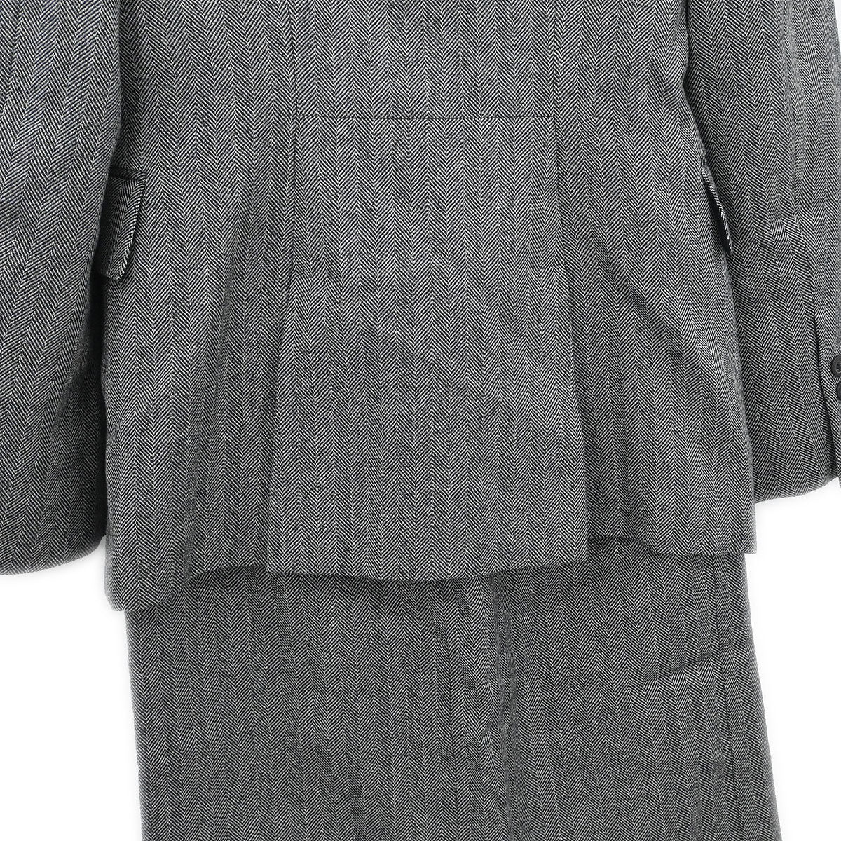 Gucci 2000 Setup Suit Jacket Skirt Gray #42