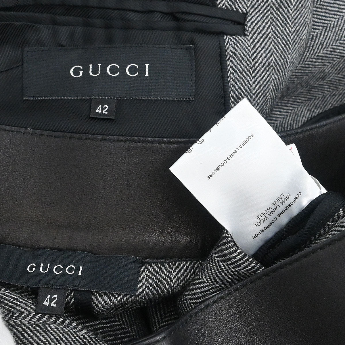 Gucci 2000 Setup Suit Jacket Skirt Gray #42