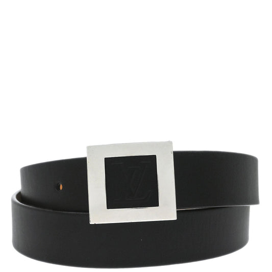 Louis Vuitton Black Ceinture Belt LV Stamp M6896S #100/40