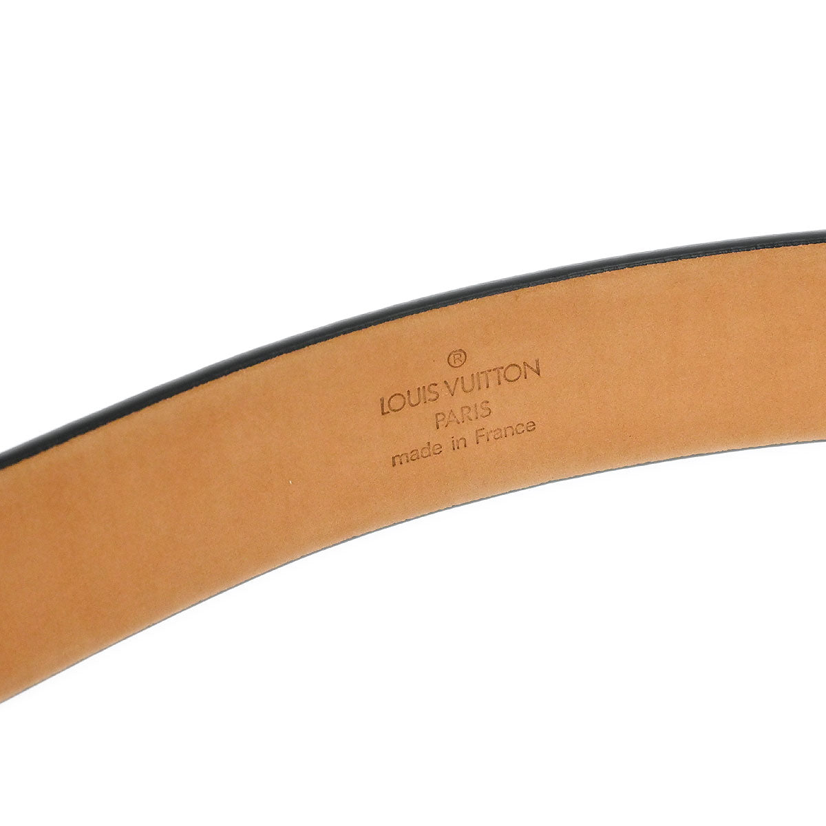 Louis Vuitton Black Ceinture Belt LV Stamp M6896S #100/40