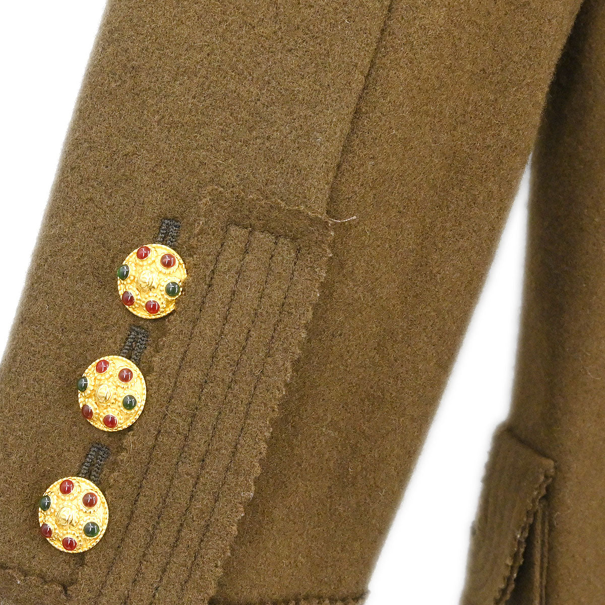 Chanel 1996 Double Breasted Jacket Brown #38