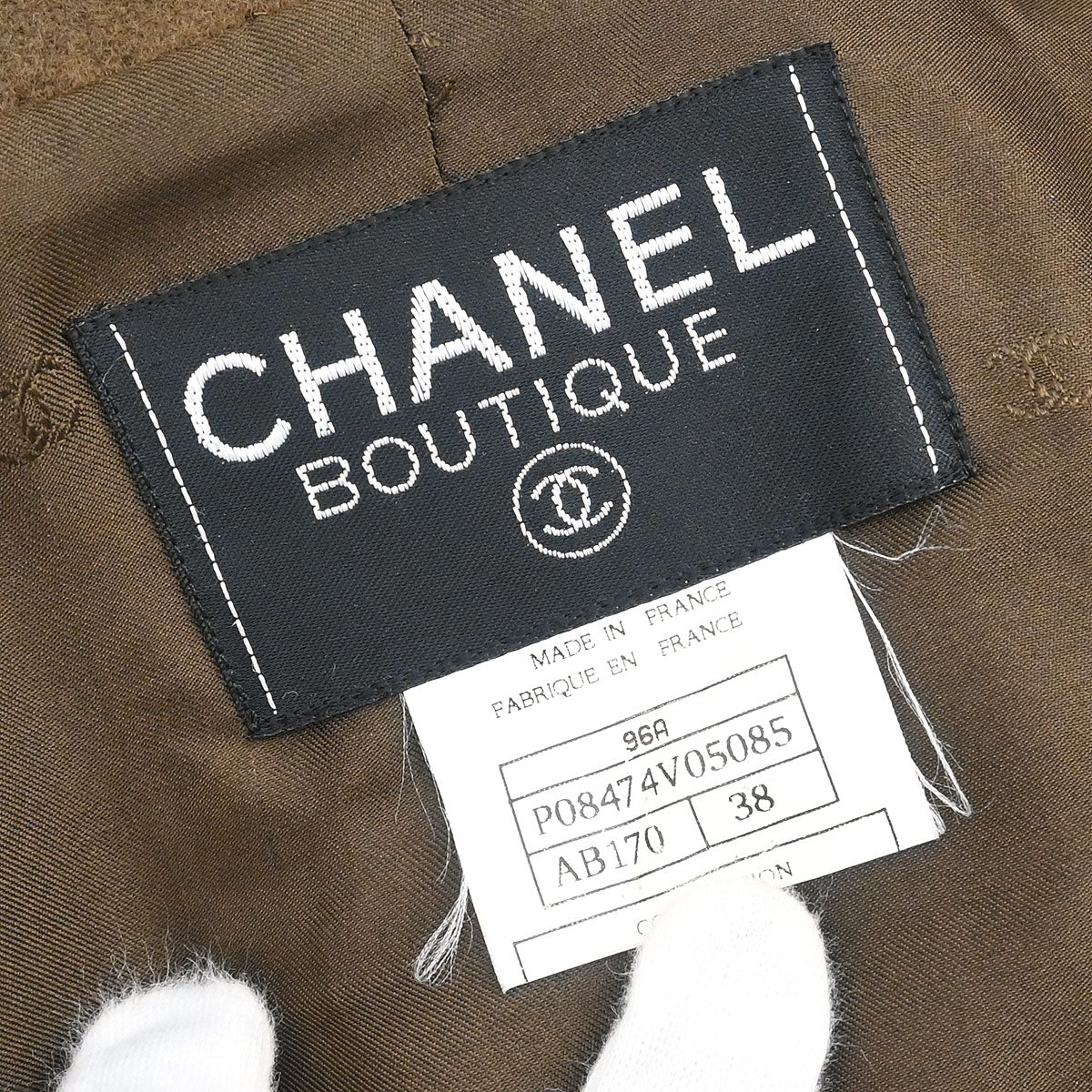 Chanel 1996 Double Breasted Jacket Brown #38