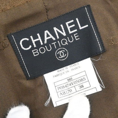 Chanel 1996 Double Breasted Jacket Brown #38