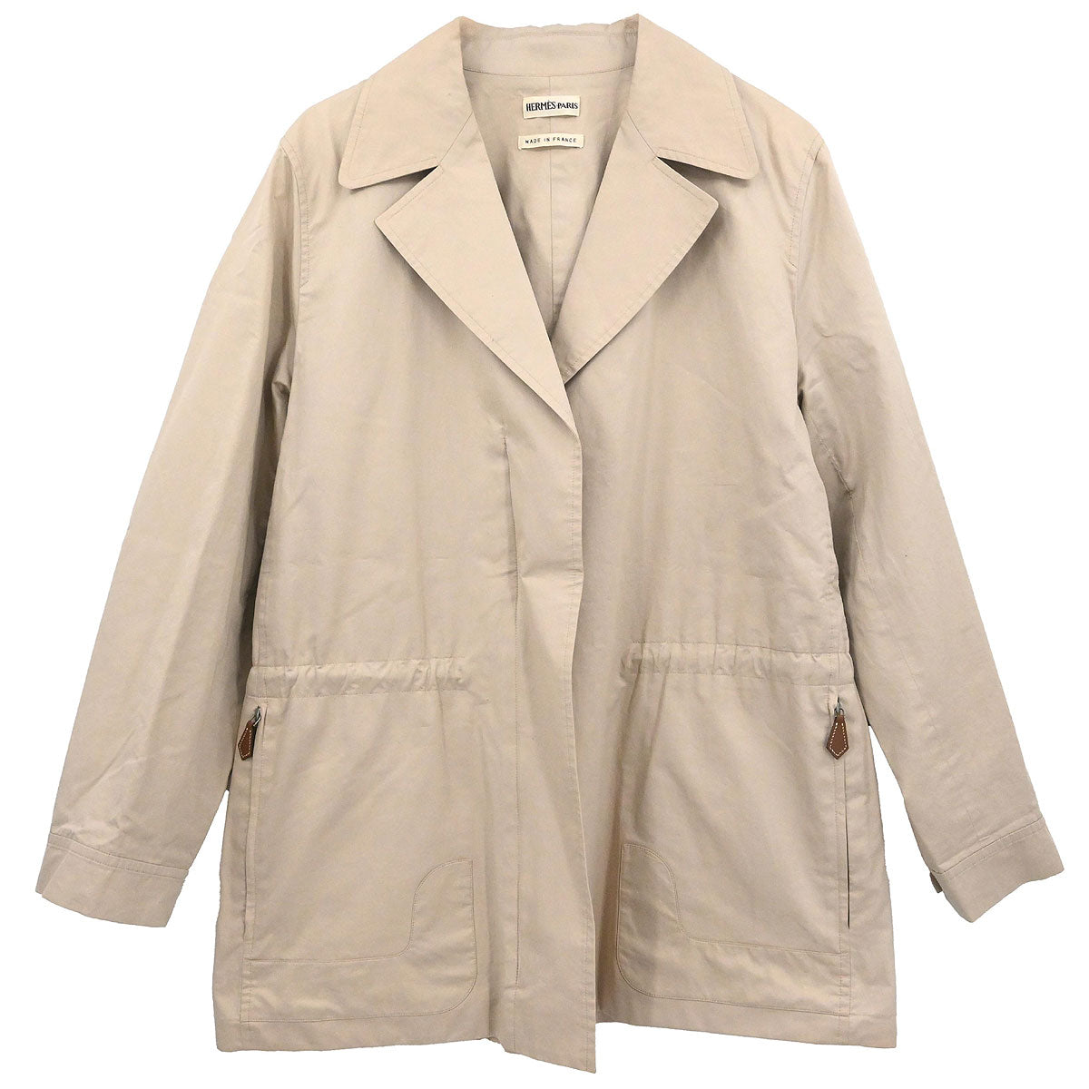 Hermes Zip Up Jacket Beige #38