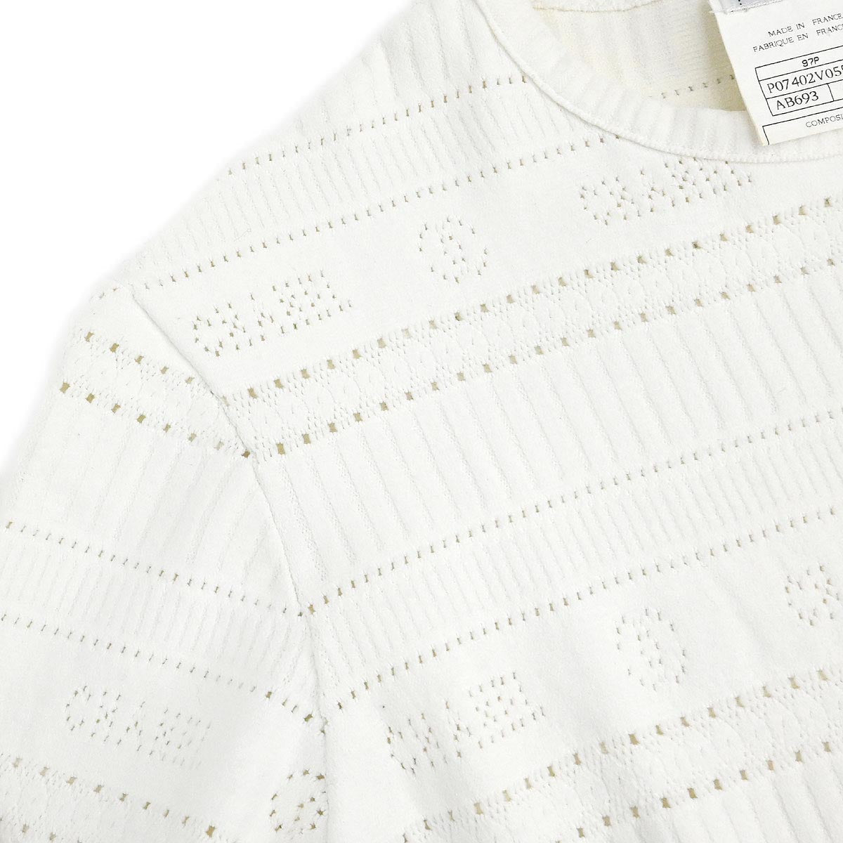 Chanel 1997 Top T-shirt White #44