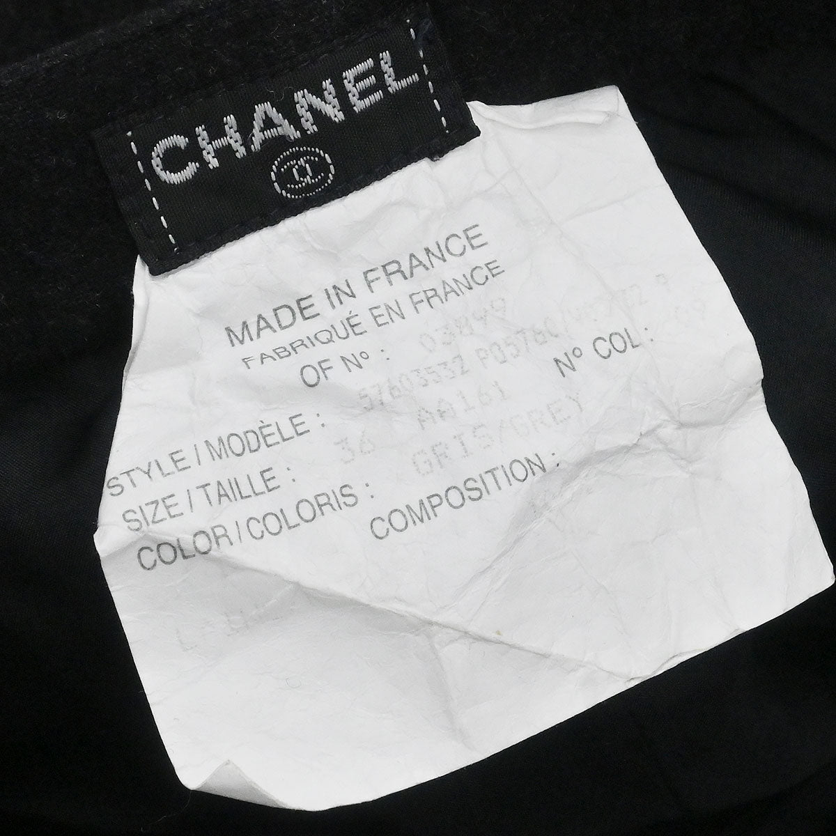 Chanel Long Pants Gray #36