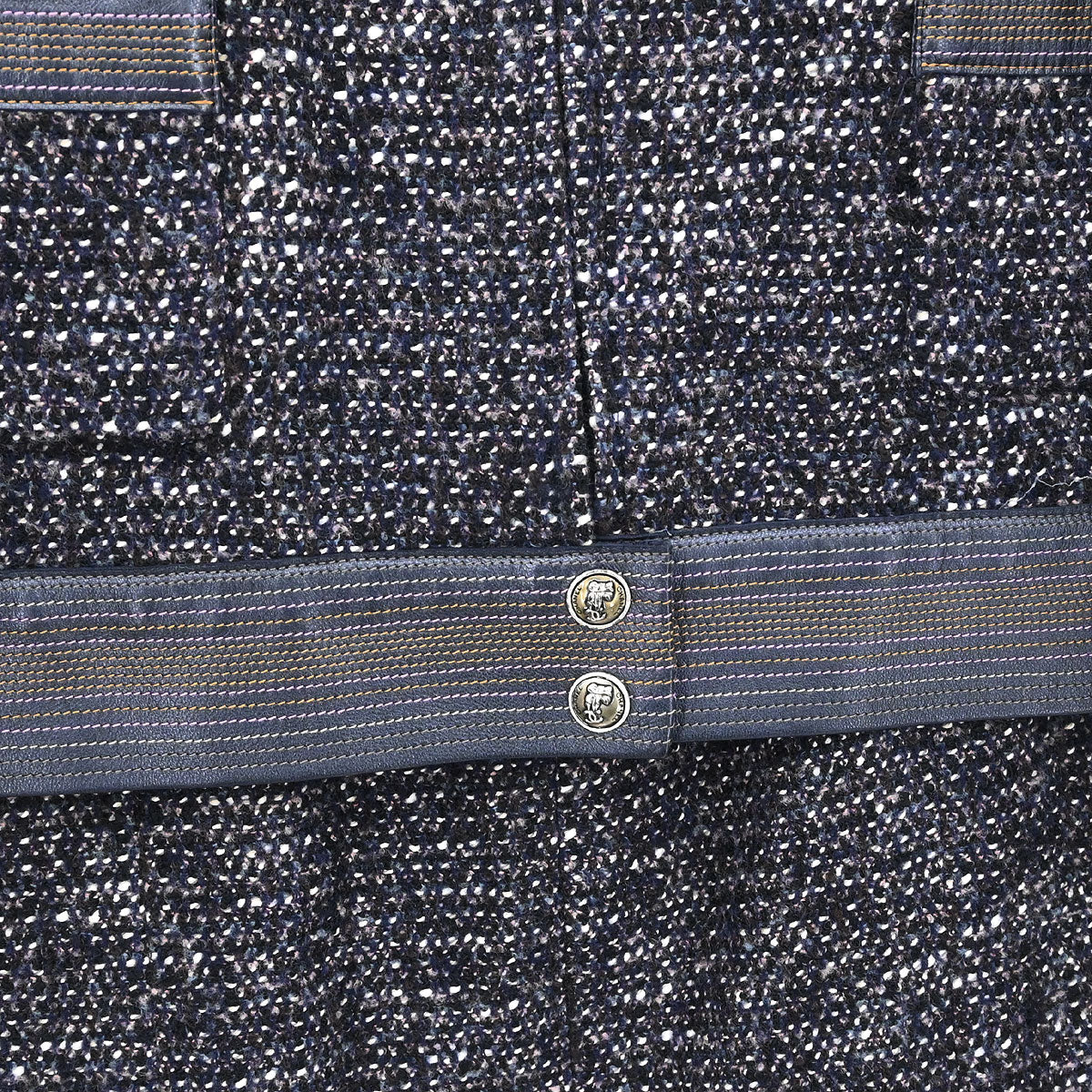 Chanel 2004 Setup Suit Jacket Dress Tweed Black #40