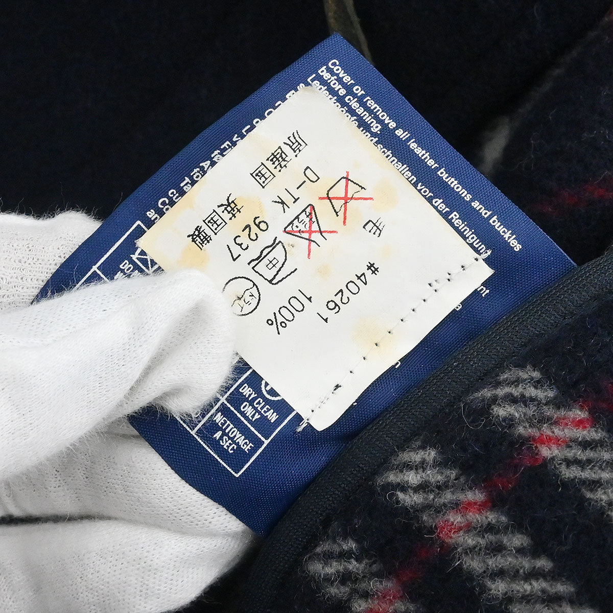 Burberrys Duffel Coat Navy