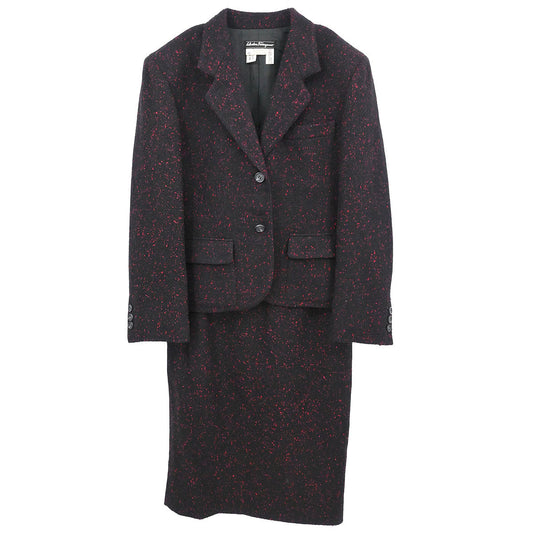 Salvatore Ferragamo Setup Suit Jacket Skirt Black #40