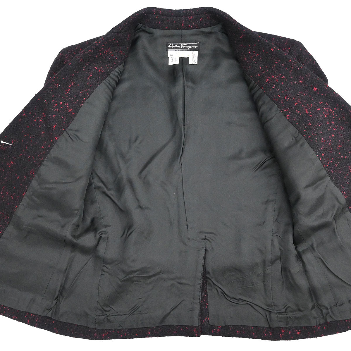 Salvatore Ferragamo Setup Suit Jacket Skirt Black #40