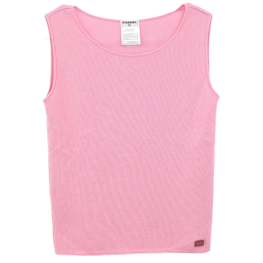 Chanel 2002 Sleeveless Tank Top Pink #38