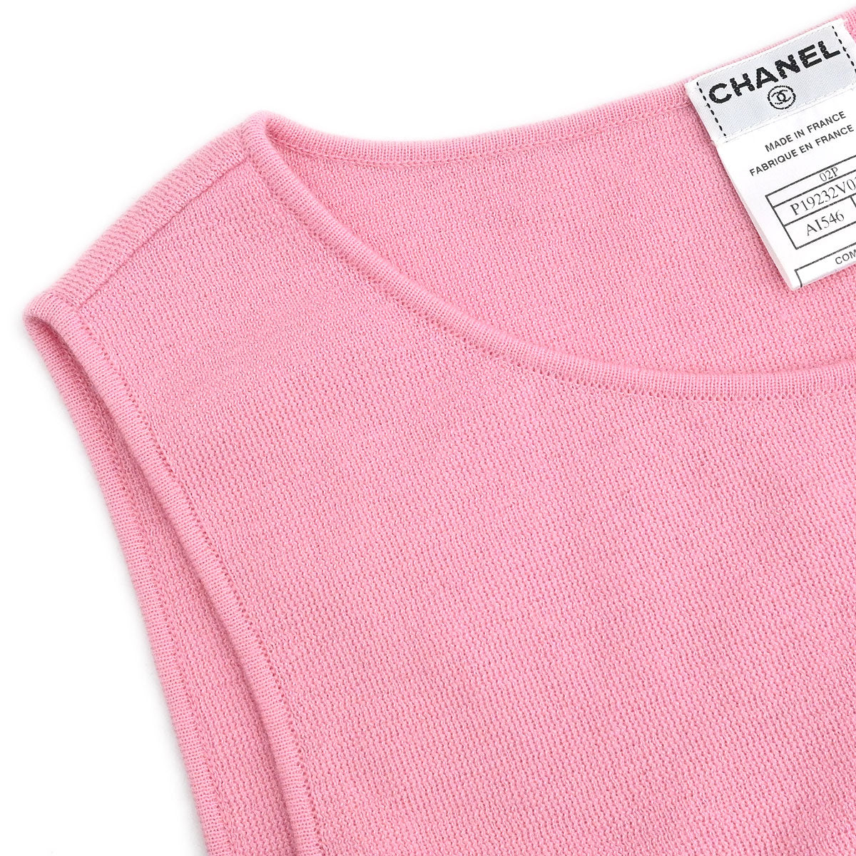 Chanel 2002 Sleeveless Tank Top Pink #38