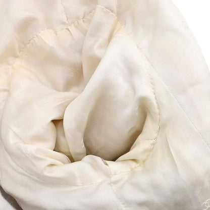 Chanel 1995 Collarless Single Breasted Jacket Ivory #38