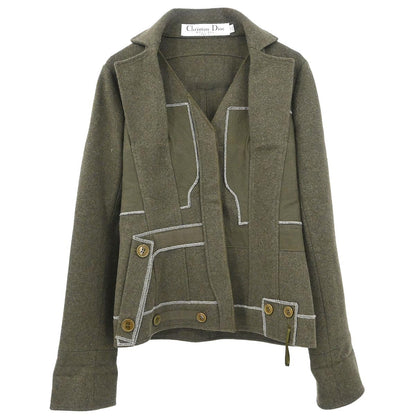 Christian Dior 2006 Single Breasted Jacket Khaki #38
