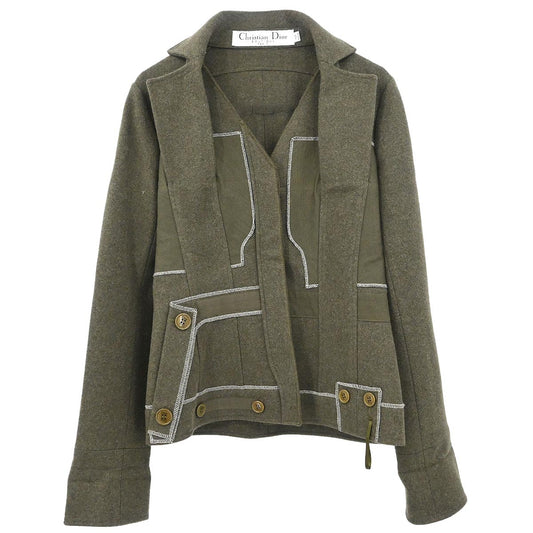 Christian Dior 2006 Single Breasted Jacket Khaki #38