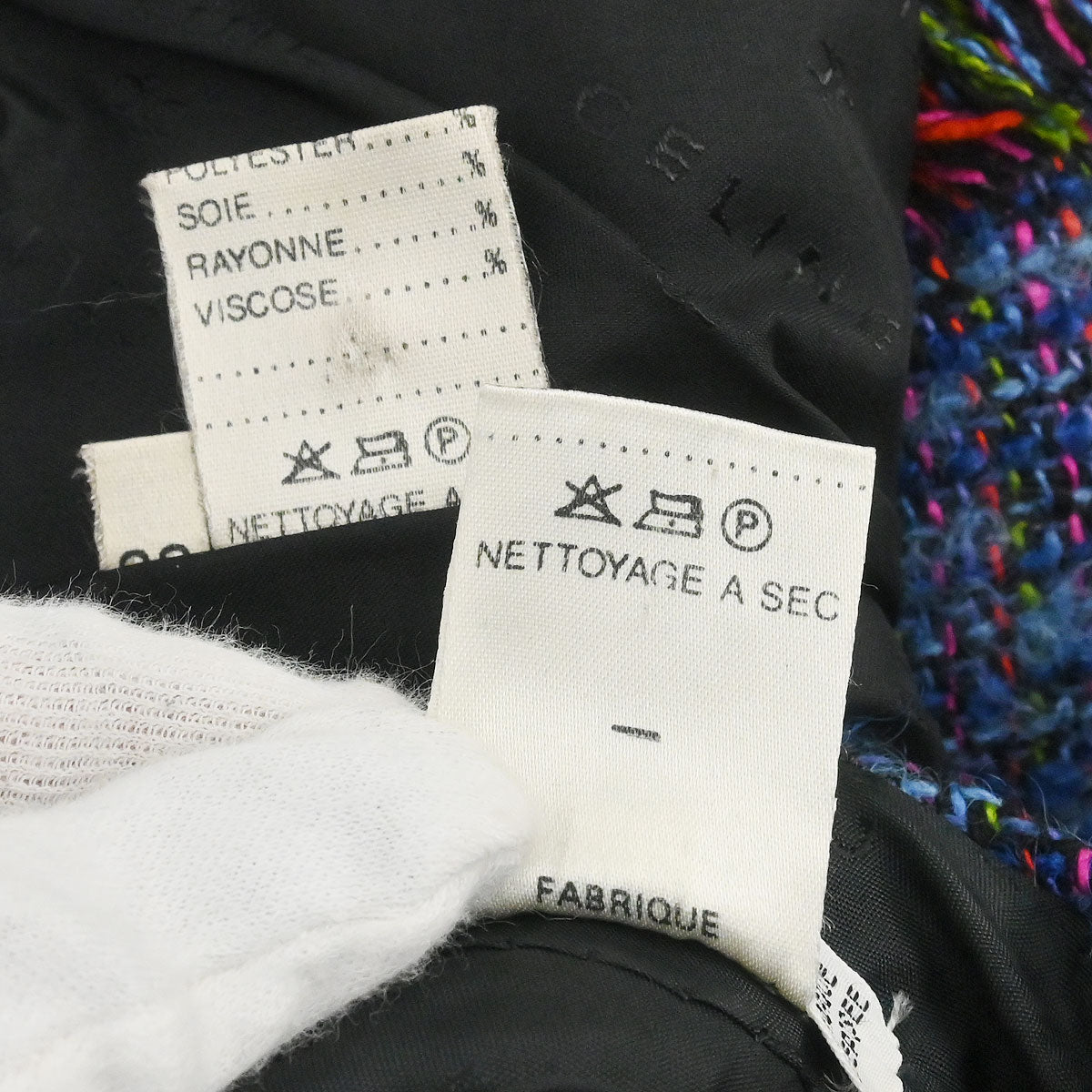 Celine Setup Suit Jacket Skirt Blue #38