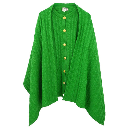 Celine Set Cardigan Shawl Green #40