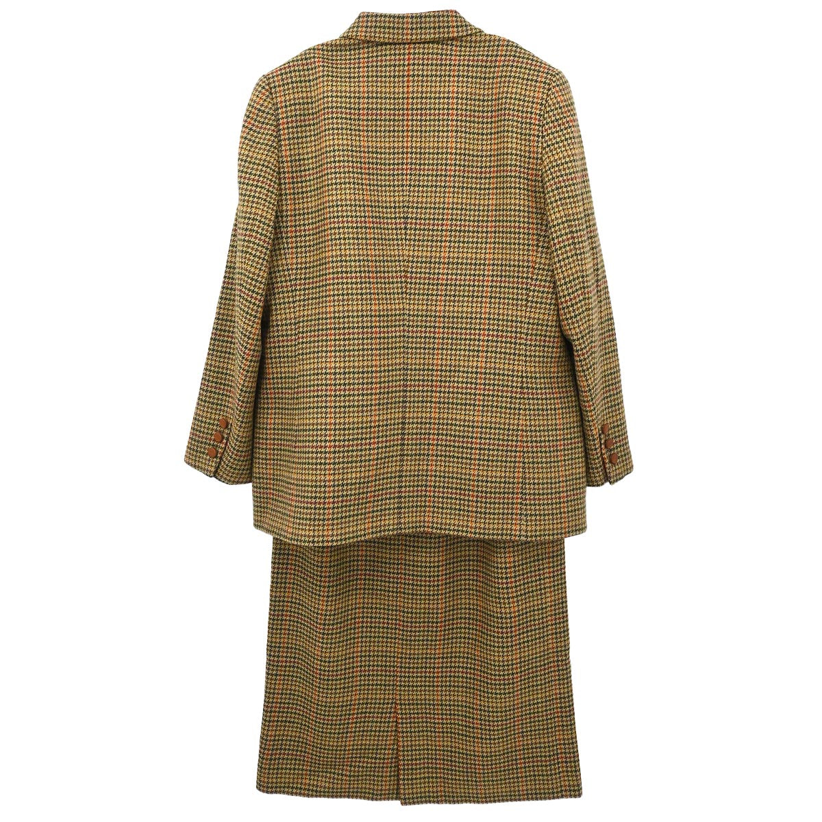 Burberrys Setup Suit Jacket Skirt Brown #40–42