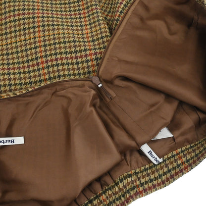 Burberrys Setup Suit Jacket Skirt Brown #40–42